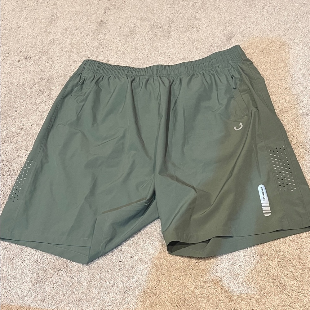 Men's Green Athletic Shorts